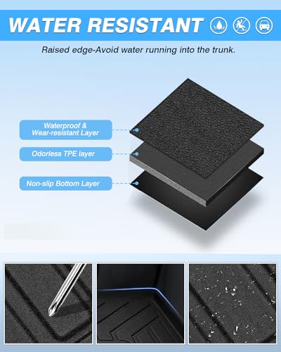 Powerty Trunk Mat Compatible for Mercedes-Benz GLC 2023 2024 2025 2026 Accessories Cargo Mat All Weather Cargo Liner Rear Trunk Mat - size: Cargo Mat｜For｜23-26｜Mercedes-Benz GLC