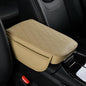 New Universal Car Center Console Cover with Side Pockets - Leather Armrest Cover,Waterproof Armrest Box Mat,Arm Rest Covering Car Interior Accessories Arm Rest Cushion for SUV/Truck/Vehicle(Beige) - color: Beige