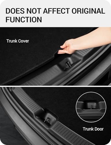 BASENOR Rear Bumper Guard for 2025 2026 Tesla Model Y Juniper, Full Edge Coverage TPE Trunk Sill Protector, Anti-Scratch Shield for Dogs & Cargo Model Y Juniper (Premium & Performance) OEM Look - size: 2025 2026 Model Y Juniper