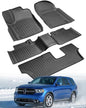 Custom Fit 4 Pcs Floor Mats for Dodge Durango 2011-2015 - All-Weather Rubber Mats & Liners, Heavy Duty Car Interior Protection for SUV, Weather-Resistant & Easy to Clean - size: for Dodge Durango Car Floor Mats 2011-2015