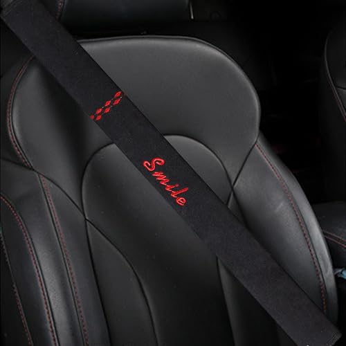 Extra-Long Car Seat Belt Cover Comfortable & Stress-Relieving Durable and Comfortable Car Seatbelt Shoulder Pad Enhance Your Driving Comfort and Safety (Black, L-29) - color: Black, size: L-29"