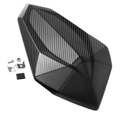 Motorcycle Rear Seat Cowl Tail Seat Cover Cowl Fairing Protector Compatible with Kawasaki Ninja 500 Z500 2024 2025 NINJA500 Passenger Pillion Tail Solo Seat Cowl (Carbon Fiber) - color: Carbon Fiber
