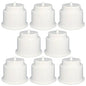 Yuanhe White Plastic Cup Drink Holder Insert with Drain for Boat Car Marine Rv, 8PCS - size: 8PCS