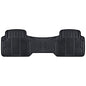 BDK Heavy Duty Rugged Ridged Complementary Rubber Rear Floor Mats Liners, All Weather Protection, Designed for Trucks Cars Sedan SUV