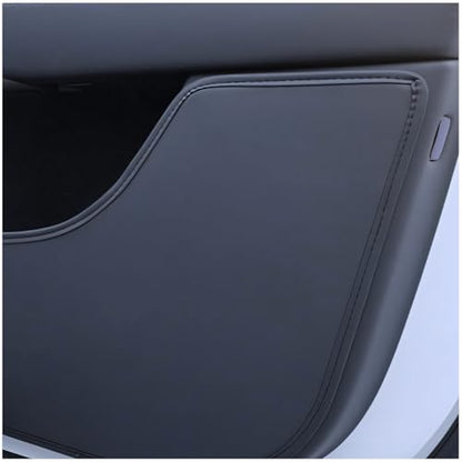 Model Y Juniper Door Anti Kick Pads Pearl Sticker Side Door Protective Cover Leather Pad Edge Guard Side Mat Waterproof Dust Resistant Model Y Juniper Interior Accessories 2025 2026 4 PCS