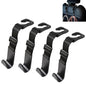 4PCS Car Seat Headrest Hook, Adjustable Car Back Seat Headrest Hanger Holder Hook, Auto Seat Hook Hangers Storage Organizer, Universal Car Headrest Hooks for Handbag Purse Coat