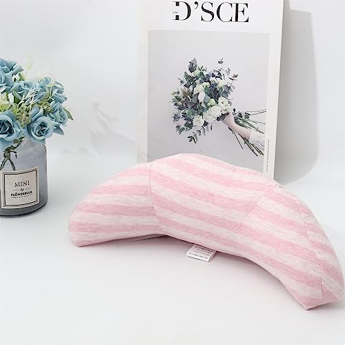 Kids Car Seat Travel Neck Pillow Soft Neck Support Cushion Car Seat Belt Cover Cushion Pillow Car Seatbelt Shoulder Pad Head Neck Support Pillow Seat Strap Pillow for Car Airplane Pushchair Travel - color: Pink Strips