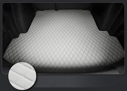 Custom Making Trunk Mats Cargo Mats Fit for 99.9% Sedan SUV All Weather Protection Leather Liners Trunk Mat Cargo Liners (Gray) - color: Gray