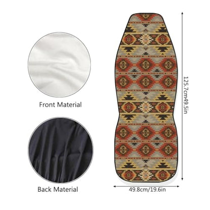 Pehede Car Seat Cover Tribal Abstract Geometric Ethnic Pattern Front for Cars, Easy to Install Cover Set, Accessories Auto Trucks Van SUV,2 Packs - color: Multi36