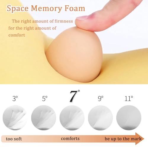 1Pcs White Lumbar Support Pillow Multi-Functional Back Cushion For Car,Office Chair, Or Gaming Chair Use,100% Memory Foam Back Cushion For Lower Back Pain,Breathable Micro-Channel Design-Ergonomic.