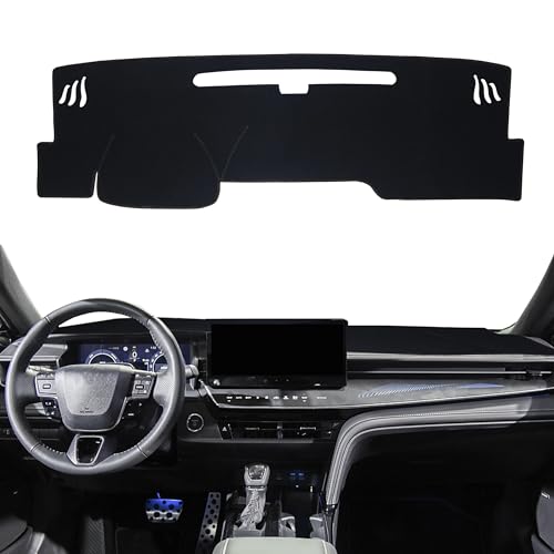 Dashboard Cover for 2025 2026 Toyota Camry Accessories Dash Cover Mat No Glare Sunshade UV Rays Carpet Protector Pad Without HUD, Black Trim - color: Black, size: 2025-2026