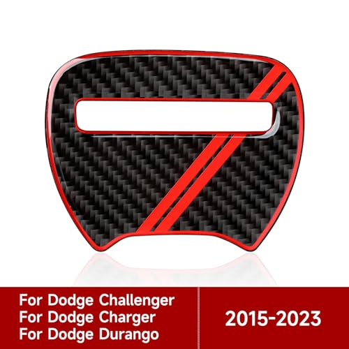Car Decals for 2015-2023 Dodge Charger Accessories Interior Stickers - color: Steering Wheel Cover