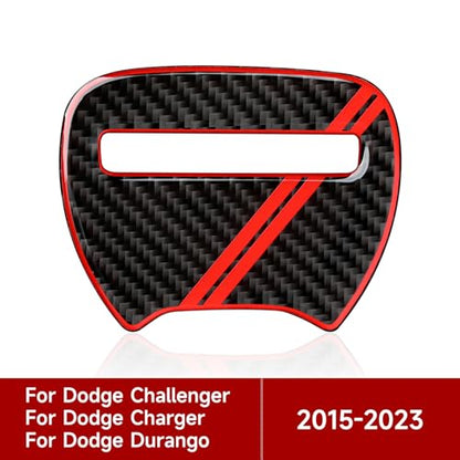 Car Decals for 2015-2023 Dodge Charger Accessories Interior Stickers - color: Steering Wheel Cover
