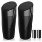 Car Trash Can Bin with Lid - 2 Packs Garbage Can Cup Holder - Black Mini Leakproof Vehicle Trash Bin with 40pcs Trash Bags - Car Organizers and Storage for Front Back Seat Accessories