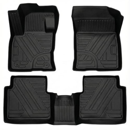Aiqiying Floor Mats Compatible with Ford Escape 2020-2025 Models，All Weather Carpet Liners Waterproof Durable Custom-Fit Front Rear Rows Full Set Protection TPE Accessories