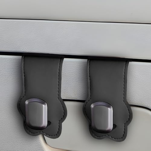 2PCS Car Co-Pilot Glovebox Hook, Multifunctional Flower Passenger Seat Hanger Organizer for Purse Handbag Umbrella, Auto Glove Box Hanging Storage Hook Holder, Universal Fit (Black) - color: Black