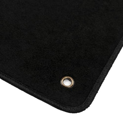 IKON MOTORSPORTS, Nylon Car Floor Mats Compatible with 2014-2023 Jeep Cherokee 4DR, OE Style Black Driver Passenger Car Carpets, Front Rear 4PCS Full Set
