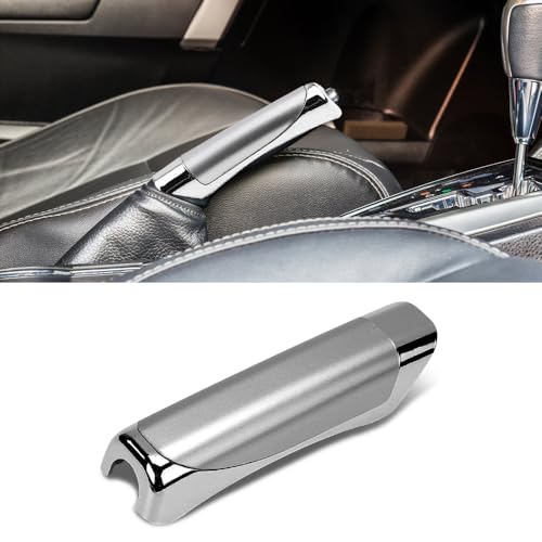 Car Handbrake Cover, Automotive Grab Handles, ABS Parking Handbrake Decorative Protector with Comfortable Grip, Universal Vehicle Interior Decor Accessories Brake Handle Caps for Most Cars