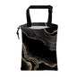 Car Garbage Bag Abstract Marble Golden Veins Drawstring Car Trash Bag Hanging for Back Seat with Adjustable Buckle Canvas Vehicle Trash Can Easy-to-Install - color: Abstract Marble Golden Veins