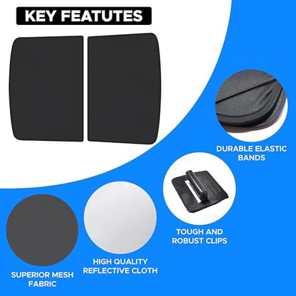 Econour Tesla Model Y Roof Sunshade, Panoramic Roof Window Insulation UV Rays Protection Sun Shade for 2020 2021 2022 2023 Tesla Model Y Accessories - size: Tesla Model Y Roof