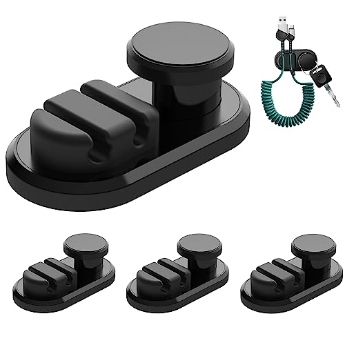 Car Dashboard Hook Holder for Key, Charging Cable, Data Cable,Earphone Cable,Bag and Mask, Phone Cord Organizer Stick on Dashboard,Hanging Hooks, Holder, Organizer, Winder for Car,Door and Wall - color: 4 PACK