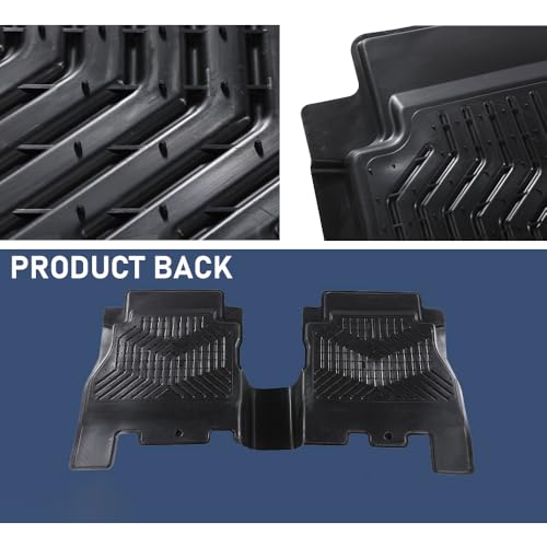PIT66 Floor Mats Cargo Liners Compatible with 2018-2024 2025 Jeep Wrangler JL Unlimited 4 Door Only (Not Fit for JK/4XE) Heavy Duty TPE 1st and 2nd Row Car Mats alfombras para carro - size: Fit Jeep Wrangler JL 2018-2025 | 3PCS