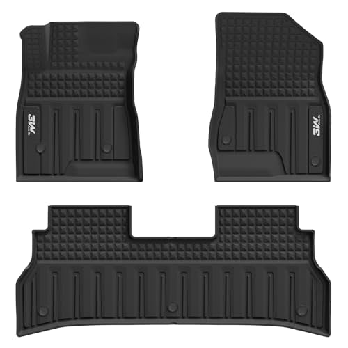 3W Floor Mats for Chevrolet Trax & Buick Envista 2024 2025 2026, TPE All Weather Custom for Trax 1st and 2nd Row, Car Liners Accessories, Black - size: Chevy Trax 2024-2026 Floor Mats