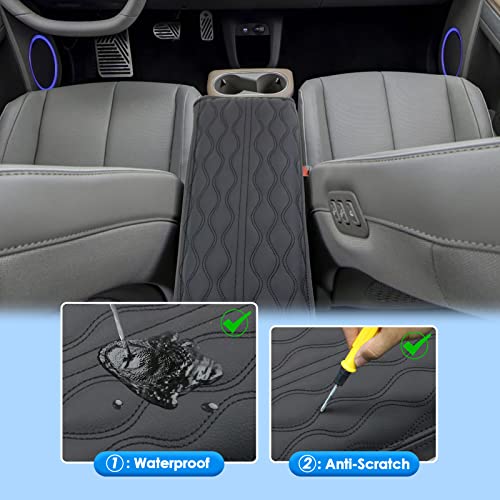 2022-2025 2026 Ioniq 5 Center Console Cover for Hyundai Ioniq 5 (SE/SE Standard Range/SEL/Limited/XRT), Waterproof&Cushion Lether Armrest Cover 2023 2024 2025 Ioniq 5 Accessories (Padded) - color: (for Ioniq 5) Padded - Leather