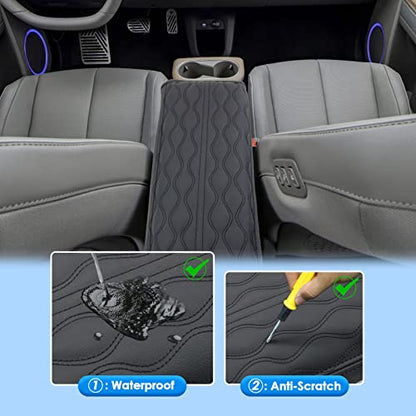 2022-2025 2026 Ioniq 5 Center Console Cover for Hyundai Ioniq 5 (SE/SE Standard Range/SEL/Limited/XRT), Waterproof&Cushion Lether Armrest Cover 2023 2024 2025 Ioniq 5 Accessories (Padded) - color: (for Ioniq 5) Padded - Leather