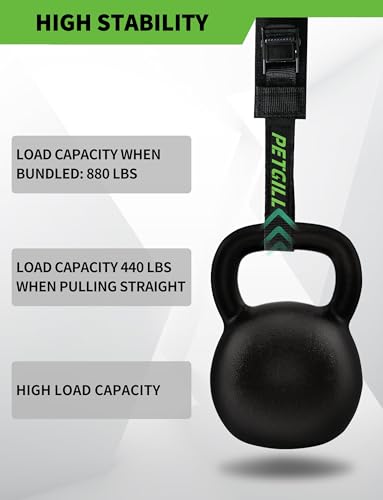 EBike Rack Straps, 4 Pieces, 39 in (1 m) Length, 0.8 mm Width, 440 lbs (200 kg) Load Capacity, Clamp Lock Lashing Straps for All Bike Racks, Roof Racks & Kayaks(Packaging May Vary)