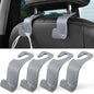 LivTee Car Purse Hook, 4 Pack Universal Auto Seat Headrest Hook Hangers Organizer for Coats, Umbrellas, Groceries - Carbon Fiber Gray - color: Gray-CF