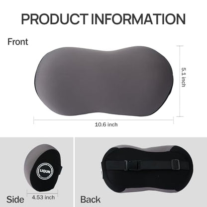 LIQUN Car Seat Neck Pillow, Skin Friendly Car Head Pillow, Memory Foam Neck Support, Driving to Relieve Neck Pain and Shoulder Pressure, (Pink) - color: Pink