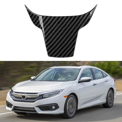 Steering Wheel Decal for Honda Civic 2016 2017 2018 2019 2020 2021 Accessories ABS Carbon Fiber Interior Stickers - color: Steering Wheel U Shape
