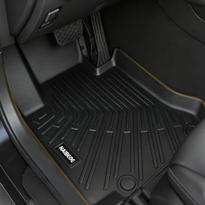 Naibeve Floor Mats for 2013-2020 Toyota Sienna 7 Seats (2nd Row Bucket Seats)(Fit Movable/Sliding Center Console Version) - All Weather Floor Mat & Cargo Liner & Backrest Mats Accessories - size: 8)Sienna 7 Seats|2013-2020