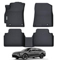 Floor Mats for All-NEW 2025 KIA K4,TPE All Weather Protection 2 Rows Car Floor Liners -Black - size: For 2025 KIA K4