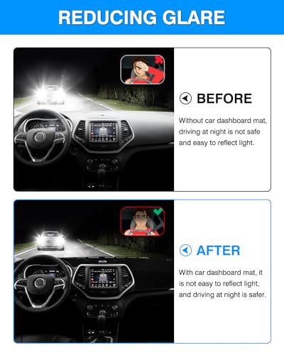 Autorder Dashboard Cover Mat for 2014-2021 Toyota Tundra Accessories Dash Cover Flannel Dash Mat Sunshade Glare UV Rays Protector - size: 2014-2021 Toyota Tundra