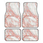Universal Fit Car Floor Mats, Pink Marble Designs Printed Set of 4pcs Car Carpet Fit for SUV, Vans, Sedans, Trucks - color: Pink Marble