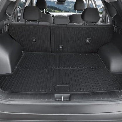 Cargo Mat for 2022-2026 Hyundai Tucson Gas, Full Coverage All Weather Trunk Cargo Liner with Backrest Protectors for Tucson Accessories