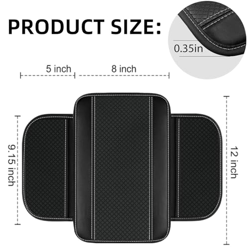 NBTEPEM 6 PCS Car Steering Wheel Cover Set, Microfiber Leather Steering Wheel Covers Universal 14.5-15 inch, Center Console Cover, Seat Belt Cushion, Cup Coaster, Car Accessories Set Black Grey - color: Black with grey, size: Steering Wheel Cover Set