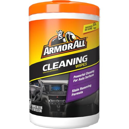 Armor All Car Cleaning Wipes 90-Count - Convenient Car Interior, Dashboard, Leather, Fabric & Vinyl Wipes, Gift for Car Lovers - size: 90 Count (Pack of 1)