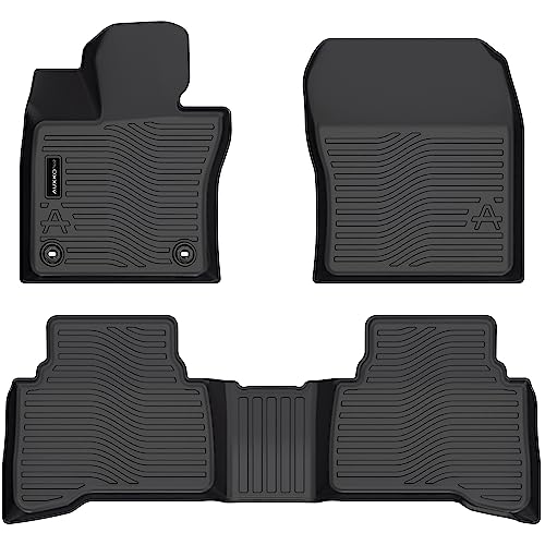 Auxko All Weather Floor Mats Fits for Toyota Prius & Prius Prime 2023 2024 2025 2026 TPE Rubber Liners Accessoires for Prius Odorless All Season Guard Anti-Slip Car Protector Mats Black - size: prius|23-2026|floor mats