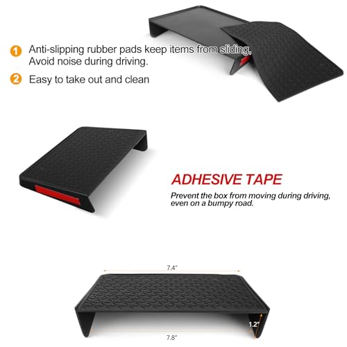 Center Console Organizer Armrest Box Tray Glovebox Hidden Storage Compartment Compatible with Honda CR-V 2023 2024 2025 2026 Accessories -3PCS