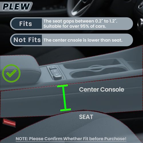 2-Pack Car Seat Gap Filler Organizer - Upgraded Anti-Slip Strap Design - Premium Leather Side Console Pocket - Prevent Phone Falling - Universal Fit Car Essentials for SUV, Truck & Sedan,Pink - color: Dune Pink(2 Packs)