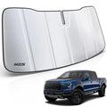 MZS Windshield Sun Shade Compatible with F150 2021-2026, Foldable Truck Sun Shade Shield with Storage Pouch, Front Window Visor Sunshade Accessories for Interior Protector - size: F150 2021-2026