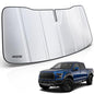 MZS Windshield Sun Shade Compatible with F150 2021-2026, Foldable Truck Sun Shade Shield with Storage Pouch, Front Window Visor Sunshade Accessories for Interior Protector - size: F150 2021-2026