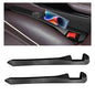 2 PCS Car Seat Gap Filler, PU Leather Car Seat Side Gap Filler to Fill The Gap Between Seat and Console, Universal Car Seat Gap Filler to Prevent Item from Falling for Most Vehicles (Black) - color: Black