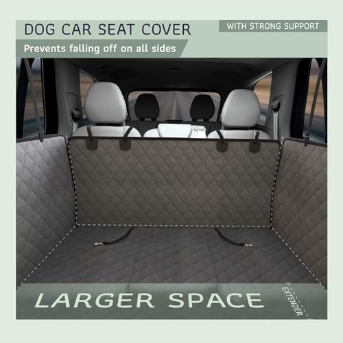 Extended Back CAR SEAT Cover, Large, Gray