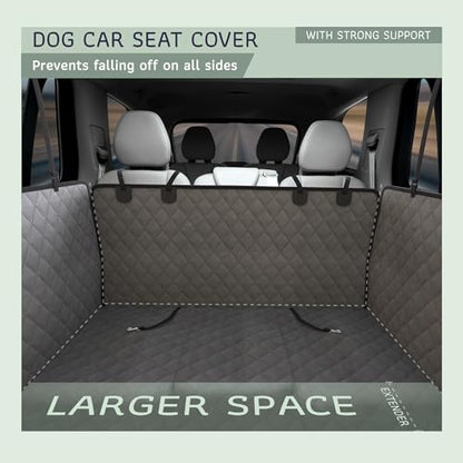 Extended Back CAR SEAT Cover, Large, Gray