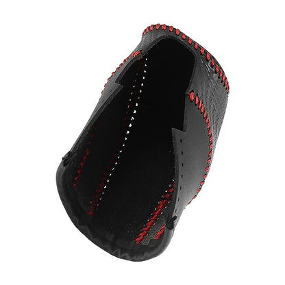 X AUTOHAUX Car Faux Leather Gear Shift Knob Cover for Volkswagen Jetta Tiguan 2011-2019 Passat Beetle 2012-2019 Atlas 2018-2019 CC 2013-2017 Red Line - color: Red
