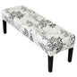FUANGUI Floral Bench Cover,Stretch Dining Bench Cover for bedrooms, Living Rooms, Kitchens, Protector Chair Bench Piano Bench Seat Covers Stool Slipcover Removable, Washable - 01 - color: 01